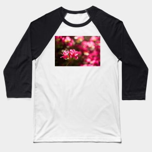 Pink Azalea Flowers Baseball T-Shirt